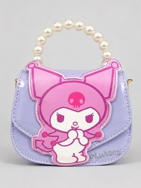 Kawaii Kuromi Mini Purse Crossbody Bag – Pearl Handle